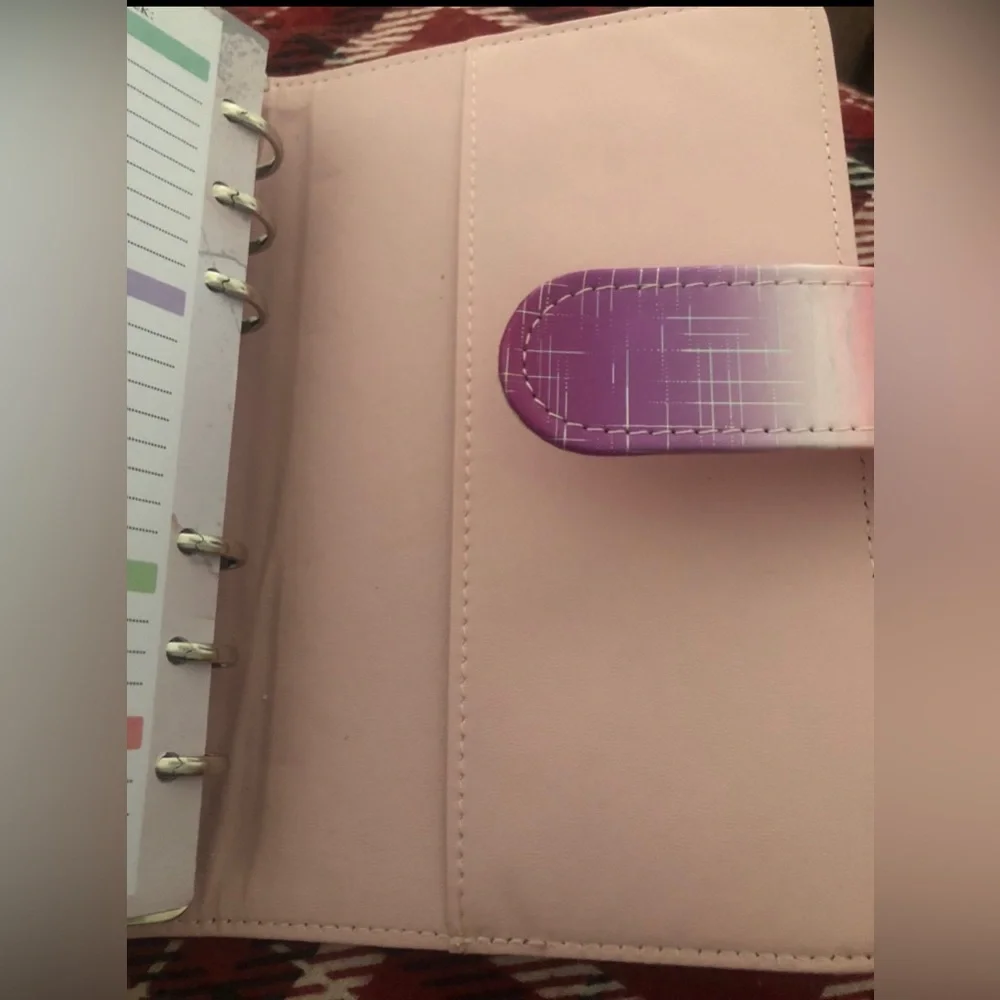 Pink Purple Gradient Budget Planner a6 binder w84 Page Inserts